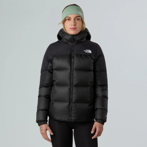 Damska puchówka The North Face W DIABLO DOWN 2.0 HOODED JACKET - tnf black heather/tnf blk
