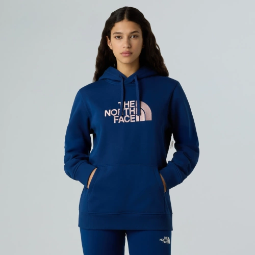 Damska Bluza z Kapturem The North Face W Drew Peak Pullover Hoodie - Estate Blue/Metal Pink