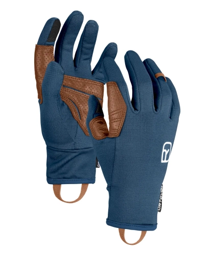 Rękawiczki softshellowe Ortovox FLEECE LIGHT GLOVE M - deep ocean