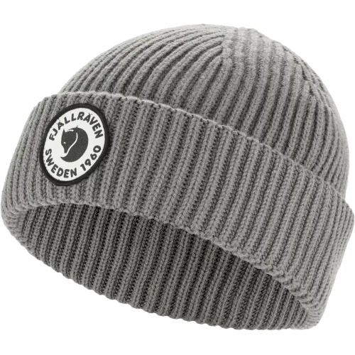 Lekka czapka merino Fjallraven 1960 Lite Logo Hat - Grey