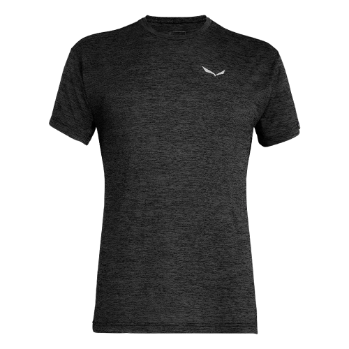 Męska Koszulka Oddychająca Salewa Puez Melange Dry M S/S Tee - black out melange