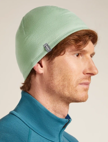 Ciepła Dwustronna Czapka Icebreaker U 200 Oasis Revers Beanie - peridot/seaglass