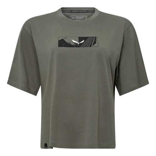 Damska Koszulka Salewa Eagle Hybrid Loose T-Shirt W - faded green
