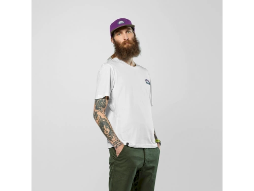 Koszulka Męska z Bawełny Salewa EAGLE ANNIVERSARY T-SHIRT M - optical white