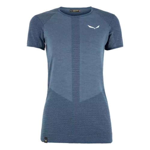 Koszulka z Wełną Salewa Zebru Responsive - dark denim