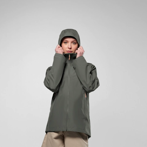Damska Kurtka z Membraną Przeciwdeszczową Salewa Puez GTX 2L W Jacket - faded green