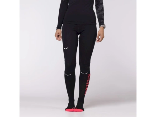 Damskie Getry Wełniane Salewa Cristallo Warm Amr W 3/4Tight - black out