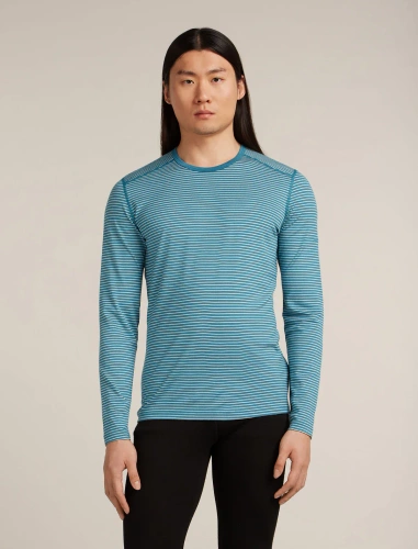 Koszulka termoaktywna merino dla mężczyzn Icebreaker M 200 Oasis LS Crewe - Topaz/Undyed