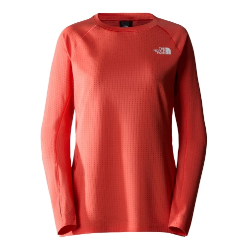 Damska Koszulka Techniczna The North Face W Summit Pro 120 Crew - Radiant Orange