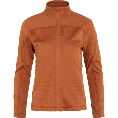 Lekki Polar Damski Fjallraven Abisko Lite Fleece Jacket W - Terracotta Brown