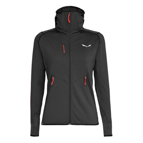 Polar damski trekkingowy Salewa Agner Hybrid Pl/Dst W Fz Hdy - black out melange