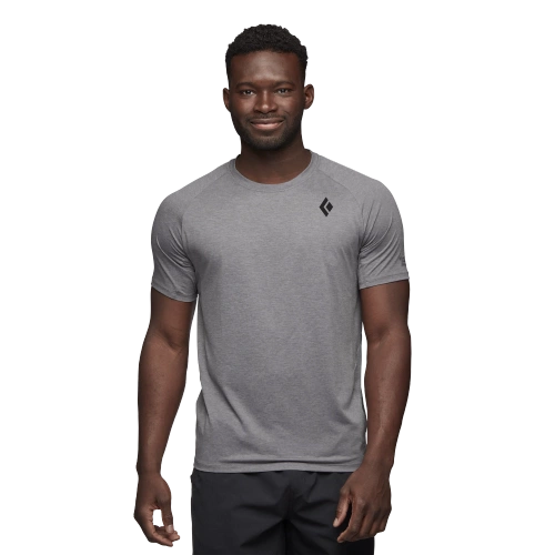 Męska Koszulka Black Diamond M Lightwire Ss Tech Tee - Steel Grey