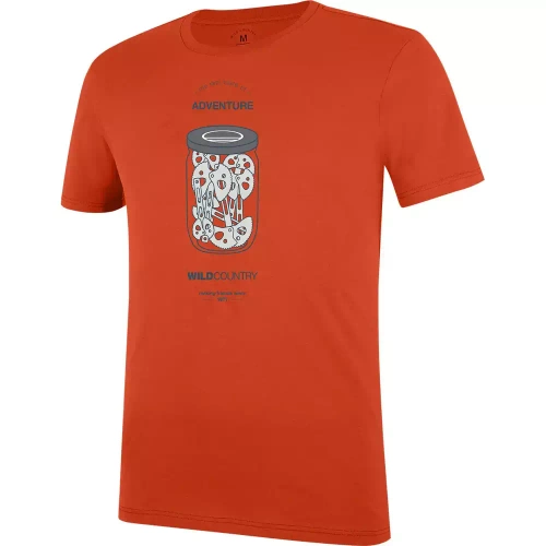 Koszulka Wild Country FLOW M T-SHIRT - tangarin red