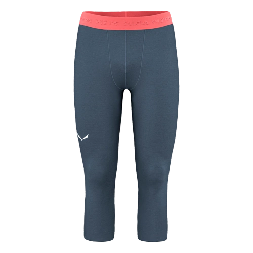 Męskie Getry Wełniana Salewa Cristallo Warm Amr M 3/4Tight - dark denim