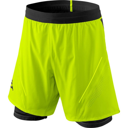Spodenki do Biegania 2w1 Dynafit Alpine Pro - fluo yellow