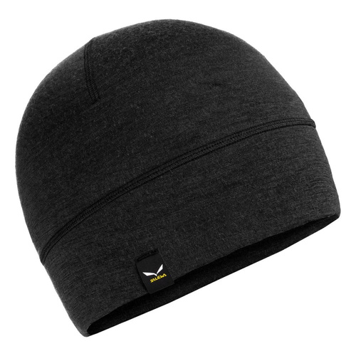 Czapka z Merino Salewa Cristallo Beanie - black out