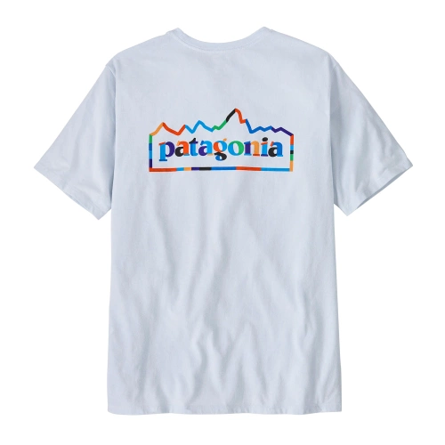 Męska Koszulka z Logo Patagonia M's Unity Fitz Responsibili-Tee - White