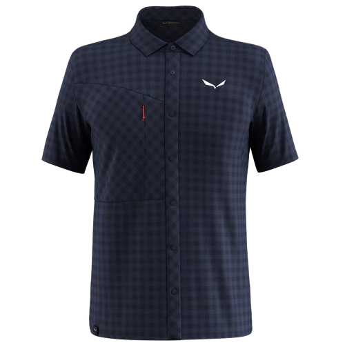 Koszulka Oddychająca Salewa Puez Dry M S/S Shirt - navy blazer