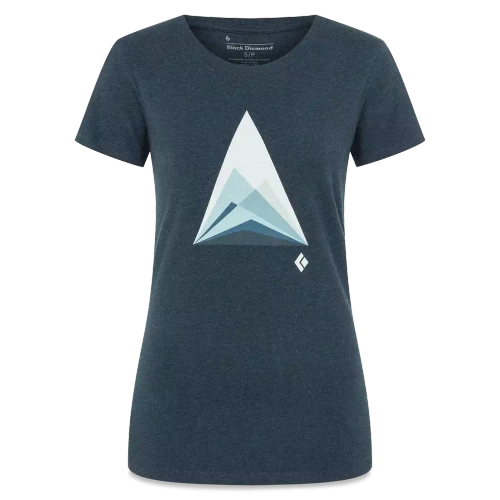 Koszulka damska Black Diamond W MOUNTAIN TRANSPARENCY TEE - Eclipse Heather