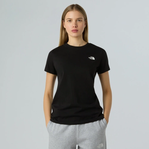 Koszulka Damska z Logo The North Face W SS SD SLIM TEE - tnf black