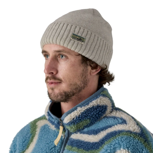 Czapka Zimowa Patagonia Brodeo Beanie - OG Legacy Label: Crisp Grey
