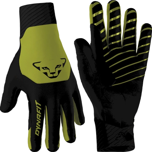 Lekkie Rękawiczki Softshellowe Dynafit BLACKLIGHT SOFTSHELL GLOVES - golden lime/black out