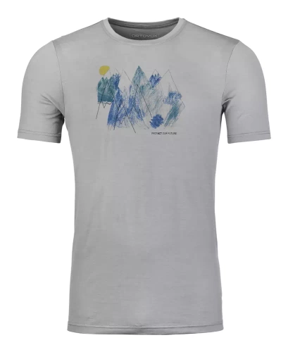 Koszulka Ortovox 140 Cool Mtn Playground Ts M - iron grey