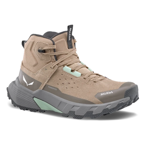 Damskie Buty Hikingowe Salewa PEDROC 2 LEATHER MID PTX W - quicksand/bungee cord