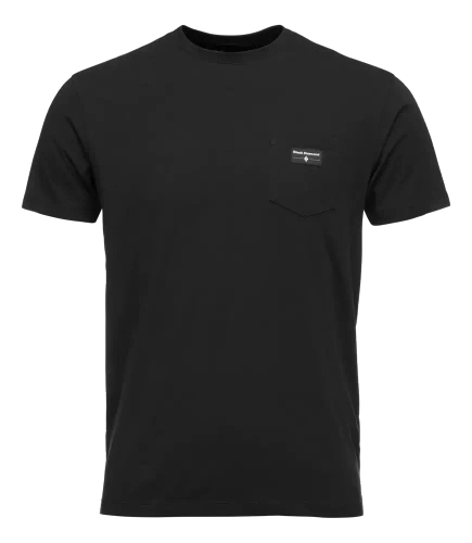 Męska Koszulka Black Diamond M Pocket Label Ss Tee - Black