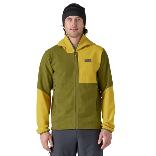 Polar Męski do Trekkingu Patagonia M's R1 TechFace Hoody - Graze Green