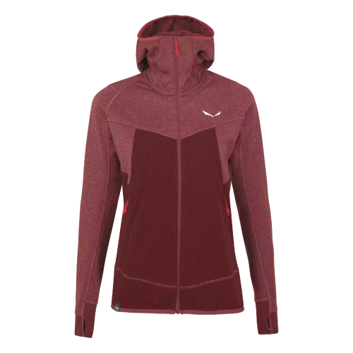 Polar Salewa Puez Hybrid PL W Fz Hdy - syrah melange