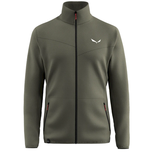 Męski Polar do Trekkingu Salewa Puez Cammino Pl Jkt M - faded green