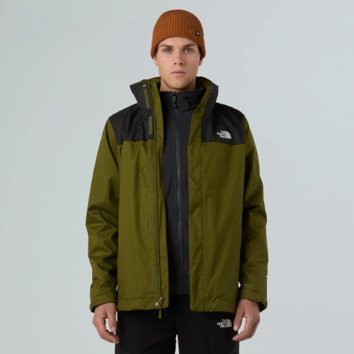 Kurtka Przeciwdeszczowa Męska 3w1 The North Face M EVOLVE II TRICLIMATE JACKET - EU - forest olive/asphalt grey