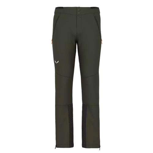 Męskie spodnie softshellowe Salewa M LAGORAI PNT - dark olive