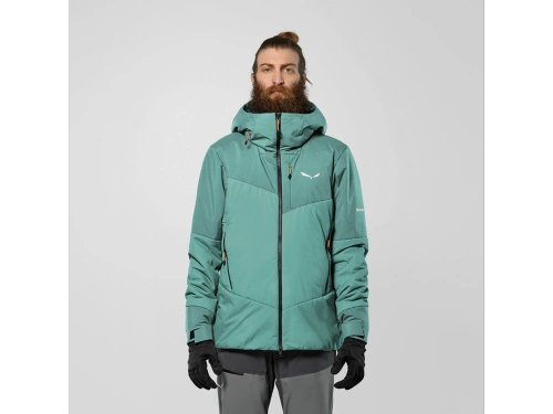 Męska Ocieplana Kurtka Górska Salewa ORTLES TW AIR HD JKT M - willow