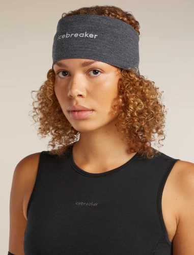 Ciepła Opaska na Głowę Icebreaker Unisex Merino 200 Oasis Headband - jet heather