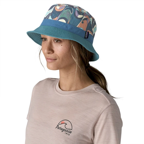 Kapelusz Patagonia Wavefarer Bucket Hat - Swallowtail Geo: Still Blue