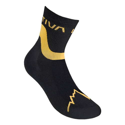 Wełniane Skarpety La Sportiva Snowrun Socks - Black/Yellow