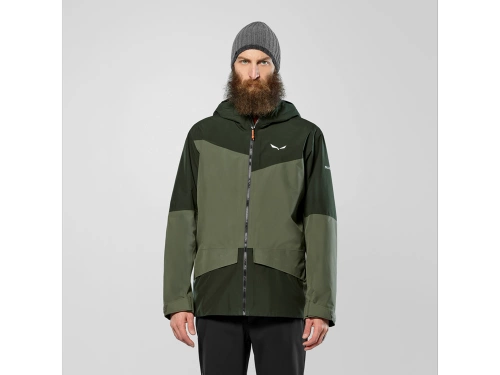 Kurtka Męska z Membraną GORE-TEX® Salewa PUEZ GTX 2L EPE JACKET M - dark olive/5a50