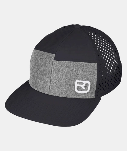 Czapka z Daszkiem Ortovox LOGO AIR TRUCKER CAP - black raven