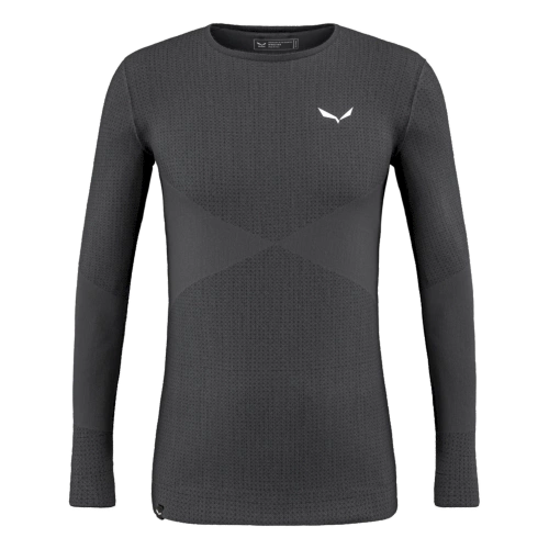 Koszulka Termoaktywna Męska Salewa Zebru Med Warm Amr - fluo orange