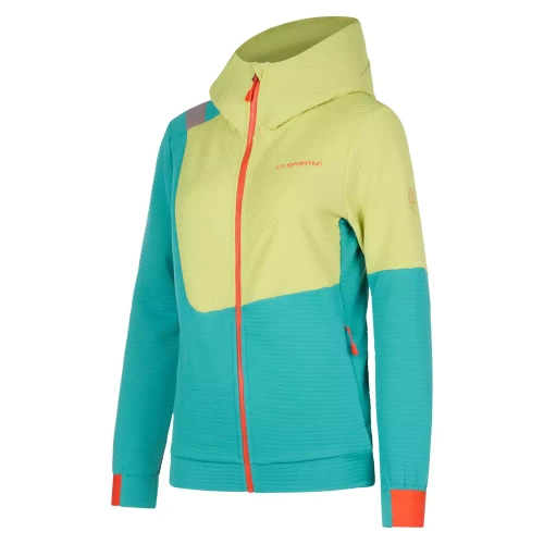 Bluza Damska La Sportiva Mood Hoody W - Lagoon/Green Banana