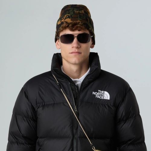 Czapka dwustronna na zimę The North Face REVERSIBLE HIGHLINE BEANIE - tnf black tnf camo prin