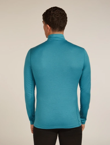 Męska Koszulka z Merino Icebreaker M 200 Oasis LS Half Zip - topaz