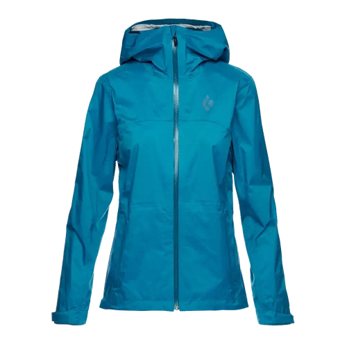 Kurtka wodoodporna Black Diamond W TREELINE RAIN SHELL - Azul