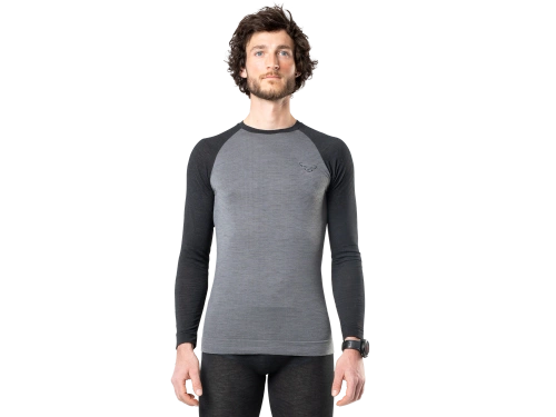 Koszulka Techniczna z Wełną Merino dla Meżczyzn Dynafit Tour Light- black out
