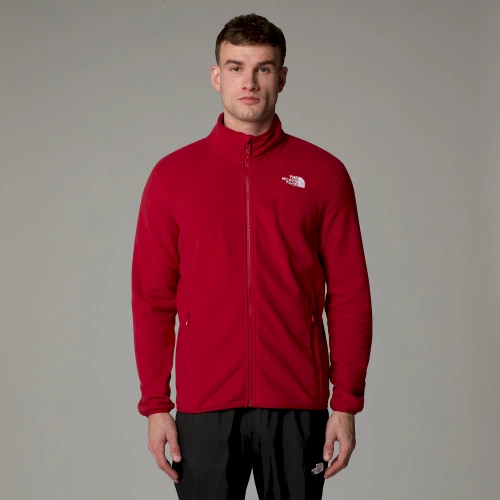 Polar Męski The North Face M 100 Glacier Full Zip - Eu - Garnet Red