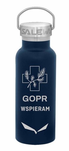 Butelka Salewa Valsura 0,45 L - Wspieram GOPR/navy