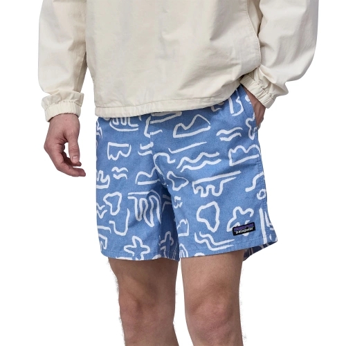 Męskie Spodenki Patagonia M's Funhoggers Shorts - Channel Islands: Vessel Blue