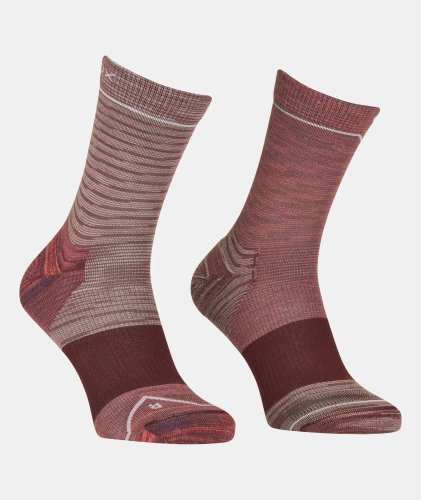 Damskie Skarpety do Trekkingu Ortovox Alpine Mid Socks W - wild rose